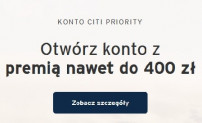 Citi Priority: 400 zł premii i dodatkowe 450 zł za polecenia