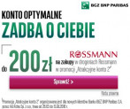 Konto BGŻ BNP: 200 zł na zakupy do Rossmanna