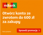 mBank Konto Osobiste: premia 600 zł za płatności kartą i przez Blik