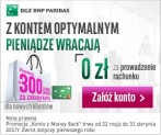 Konto BGŻ BNP: 2% zwrot za zakupy kartą (maks. 300 zł)