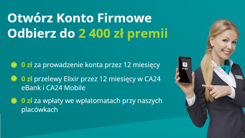 credit agricole 2400 zł promocja firmy