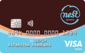 nest bank wygląd karty 