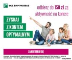 Konto BGŻ BNP: 150 zł za aktywne korzystnie z konta