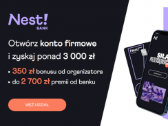 Do 1050 zł za darmowe konto firmowe w Nest Banku