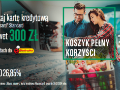 300 zł do Biedronki za transakcje kartą kredytową BNP Paribas (+ 450 zł za konto)