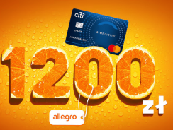 Promocja CitiBank: 1200 zł na Allegro za wyrobienie karty Citi Simplicity