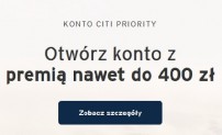 Citi Priority: 400 zł premii i dodatkowe 1000 zł za polecenia