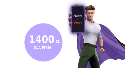 Do 1400 zł za darmowe konto firmowe w Nest Banku