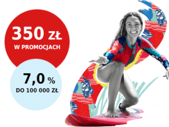 Promocje Pekao: 200 zł za konto + 150 zł dla dziecka + 7% dla oszczędności