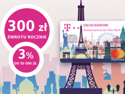 Do 300 zł zwrotu i 3% na koncie oszczędnościowym w T-Mobile Usługi Bankowe